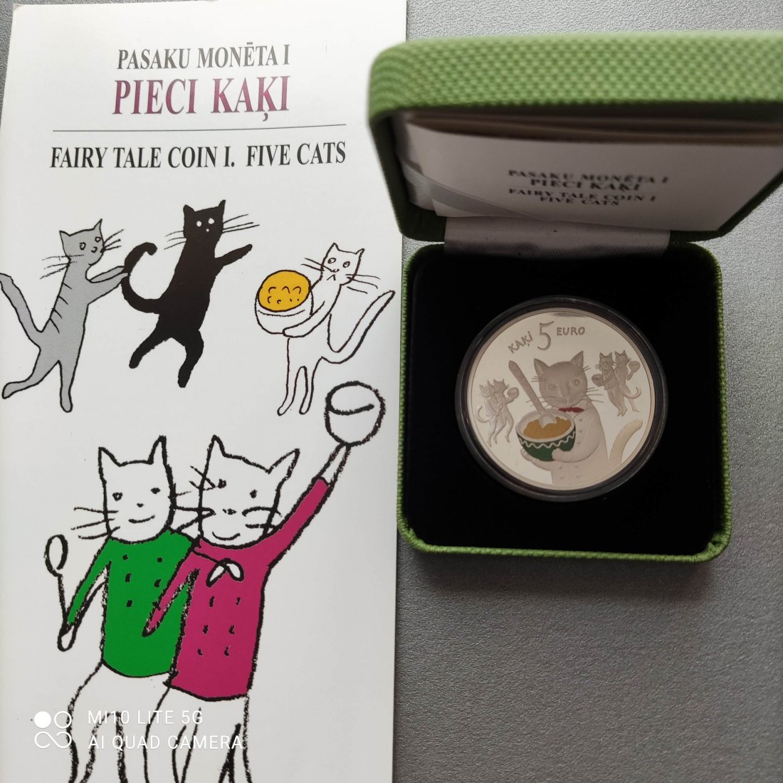  Lettland 5 Euro Silber 2015 Fairy Tale Coin I Märchen-Münze I  5 Cats proof/pp   