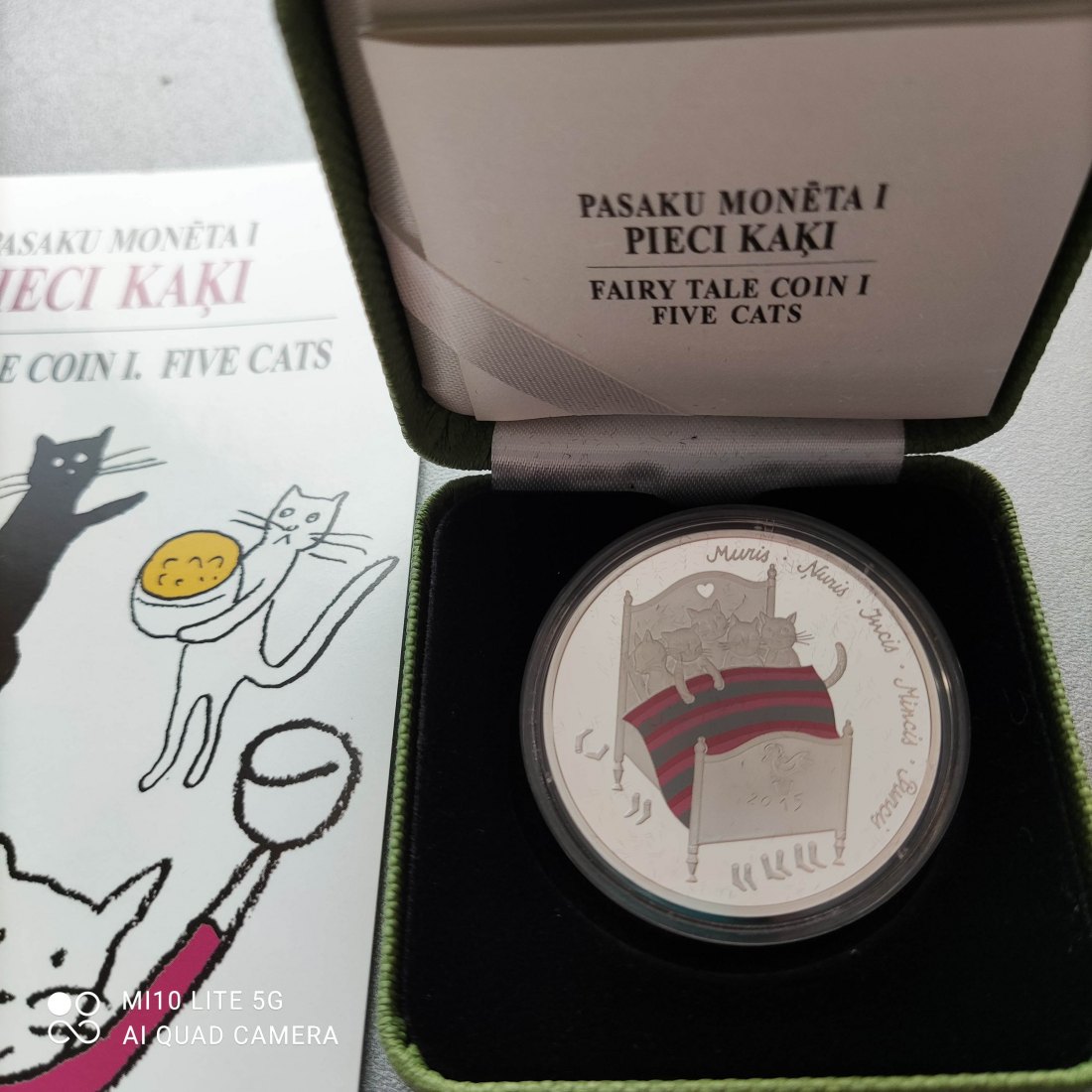  Lettland 5 Euro Silber 2015 Fairy Tale Coin I Märchen-Münze I  5 Cats proof/pp   