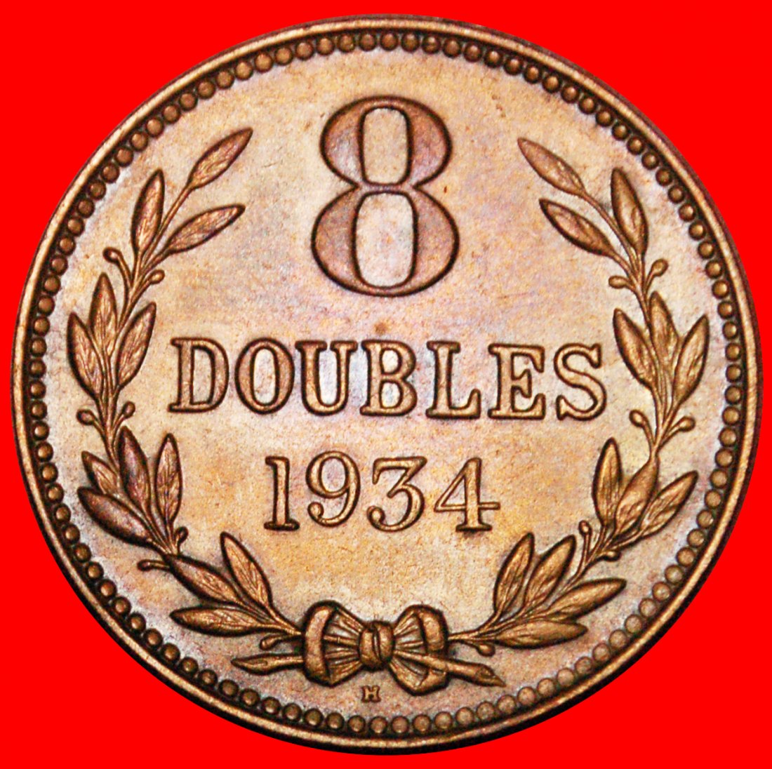 * GREAT BRITAIN (1914-1949): GUERNESEY ★ 8 DOUBLES 1934H! TO BE PUBLISHED! LOW START ★ NO RESERVE!