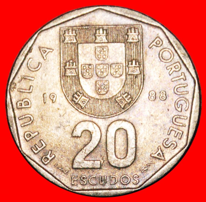  * CROSS (1986-2001): PORTUGAL ★ 20 ESCUDOS 1988 DISCOVERY COIN! LOW START ★ NO RESERVE!   
