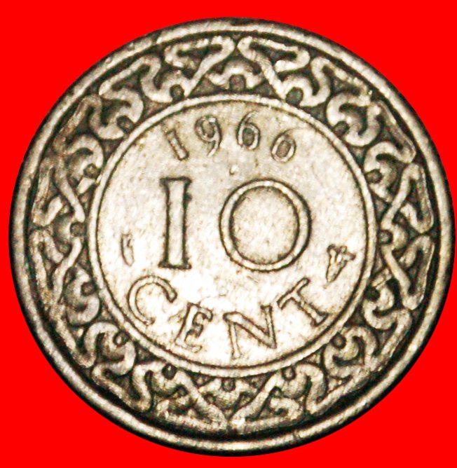  * SCHIFF (1962-1986): SURINAME ★ 10 CENTS 1966! OHNE VORBEHALT!   