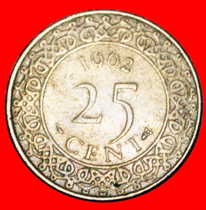  * SCHIFF (1962-1986): SURINAME ★ 25 CENTS 1962! OHNE VORBEHALT!   