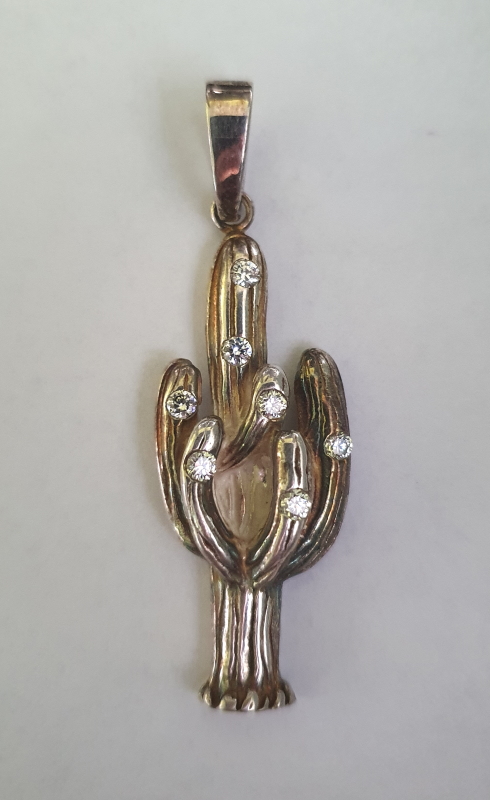 Anhänger - Kaktus - Silber