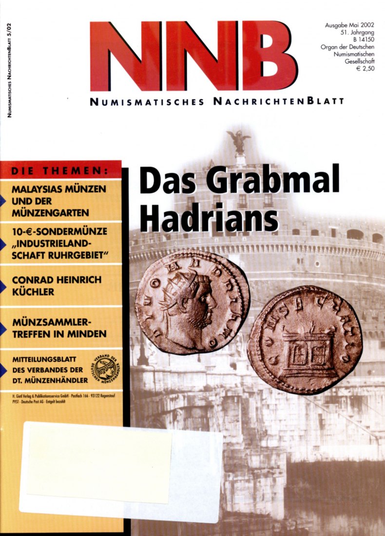  (NNB) Numismatisches Nachrichtenblatt 05/2002 ua. Die Konsekration und das Grabmal Hadrians   