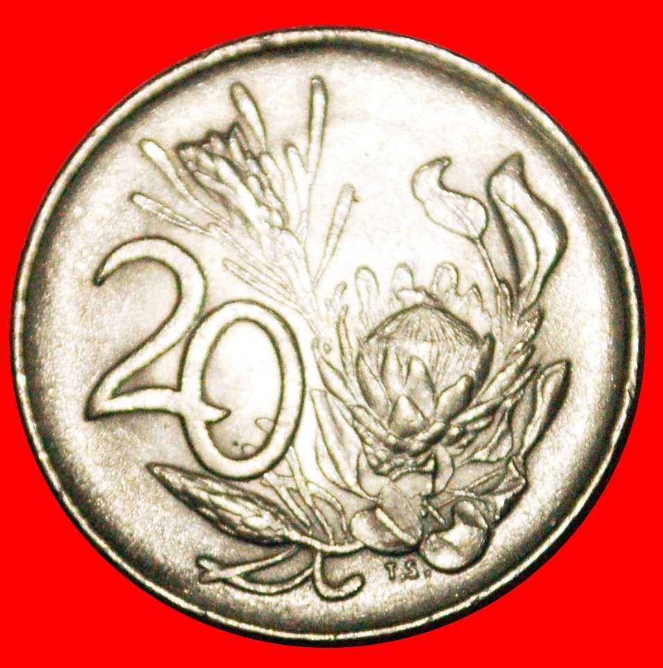  * FLOWER: SOUTH AFRICA ★ 20 CENTS 1976 Fouche (1968-1975)! LOW START ★ NO RESERVE!   