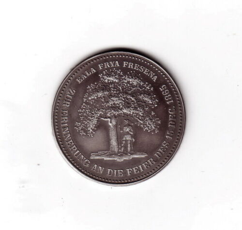  Probe.? Unbekannte Silber Medaille Einseitig, mit Baum von 1865   