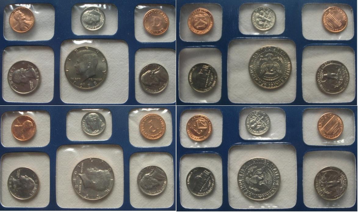  1988, US - Kursmünzenset,  Pfiladelphia & Denver Mint   