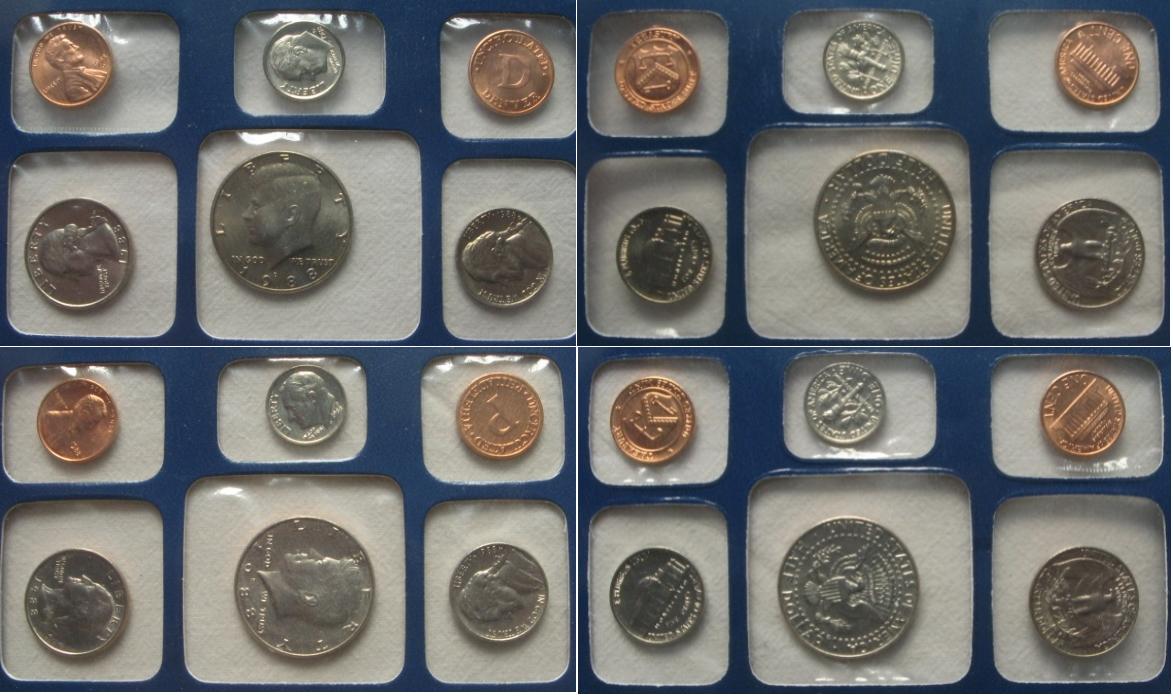  1988, US, mints set, Pfiladelphia & Denver Mint   