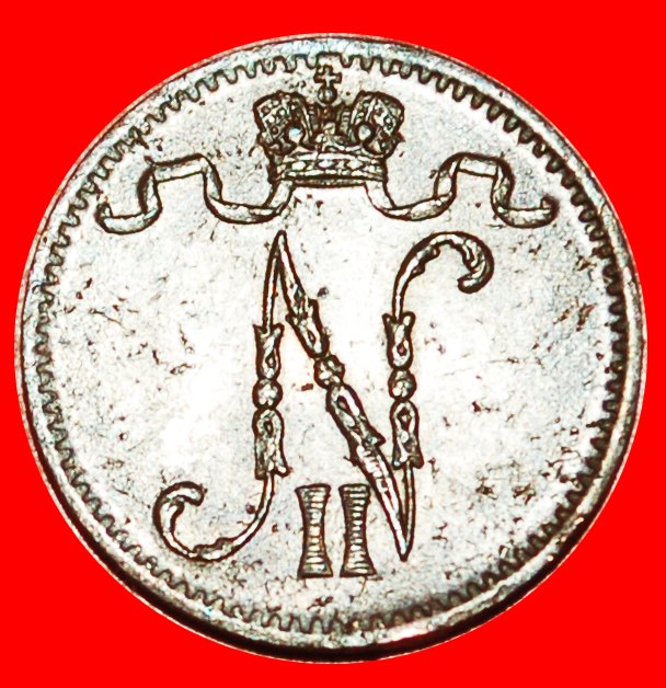  * NIKOLAUS II. (1894-1917): FINNLAND (russland, künftig die UdSSR) ★ 1 PENNY 1912! OHNE VORBEHALT!   