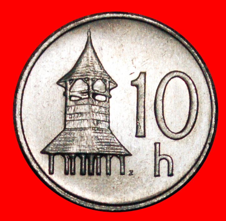  * BELFRY (1993-2003): SLOVAKIA ★ 10 HELLERS 1998 MINT LUSTRE! LOW START ★ NO RESERVE!   