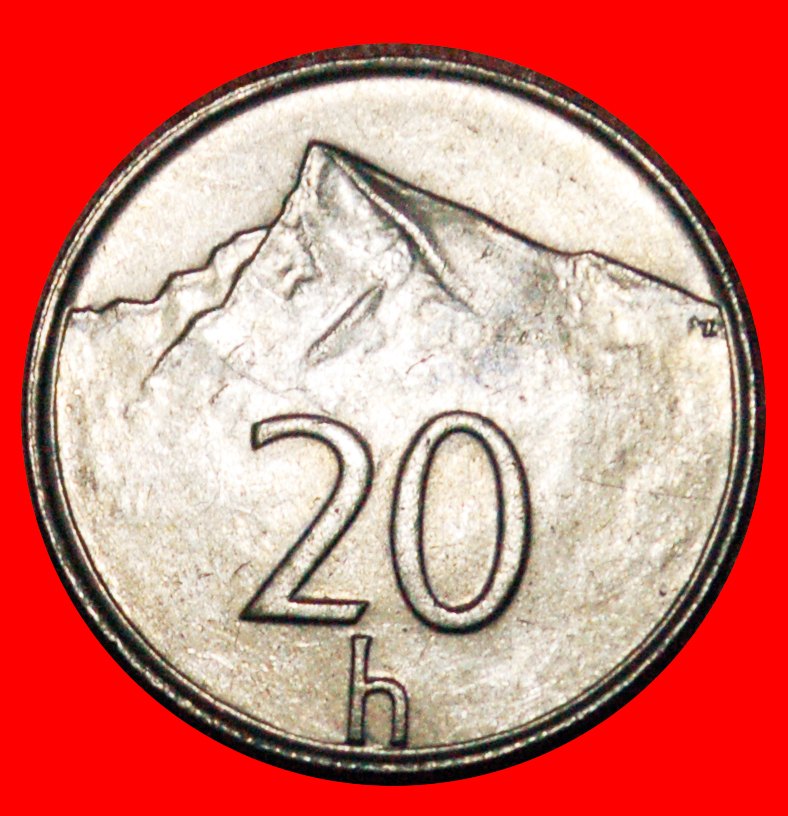 * MOUNTAIN (1993-2003):SLOVAKIA★20 HELLERS 1994! MINT LUSTER! DISCOVERY COIN★LOW START ★ NO RESERVE!