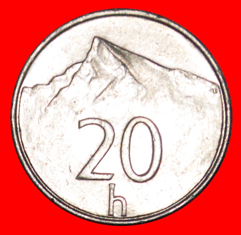 * MOUNTAIN (1993-2003):SLOVAKIA★20 HELLERS 1998! MINT LUSTER! DISCOVERY COIN★LOW START ★ NO RESERVE!