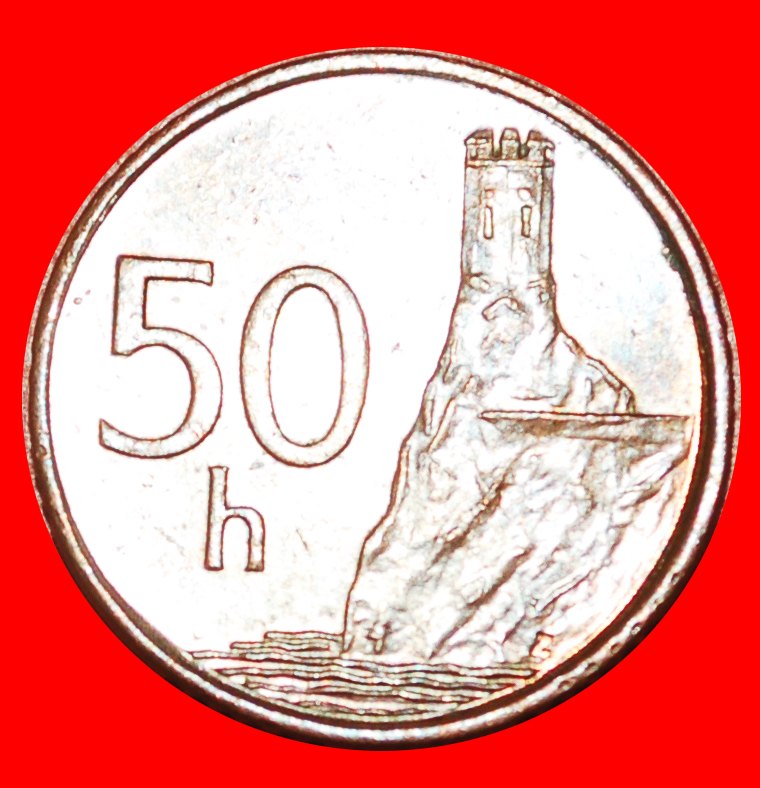  * SMALL SIZE (1996-2008): SLOVAKIA ★ 50 HELLERS 2001! DISCOVERY COIN! LOW START ★ NO RESERVE!   