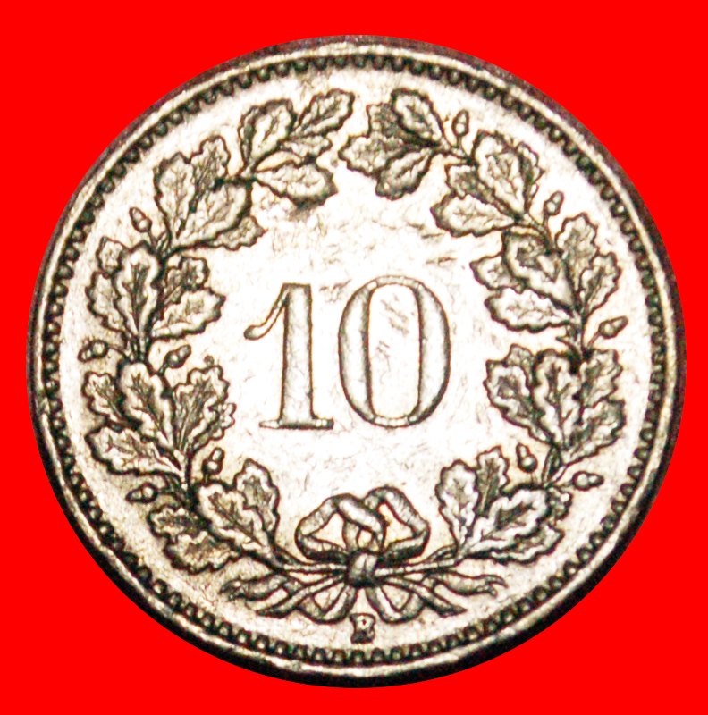  * LIBERTY (1879-2021): SWITZERLAND ★ 10 RAPPEN 1958B! LOW START ★ NO RESERVE!   