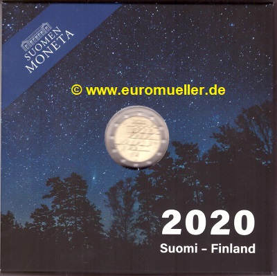 Finnland 2 Euro Gedenkmünze 2020...Uni Turku...PP in Box   