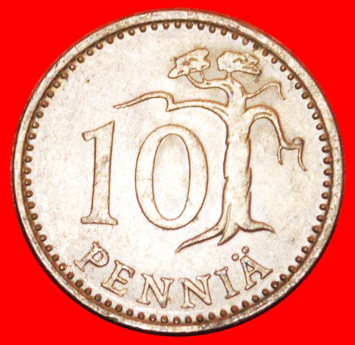  * PINE TREE (1983-1990): FINLAND ★ 10 PENCE 1984N MINT LUSTRE! LOW START ★ NO RESERVE!   