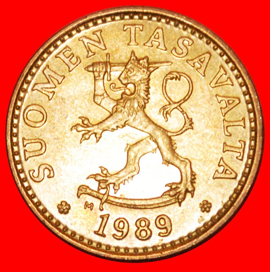  * PINE TREE (1963-1990): FINLAND ★ 20 PENCE 1989M MINT LUSTRE! LOW START ★ NO RESERVE!   