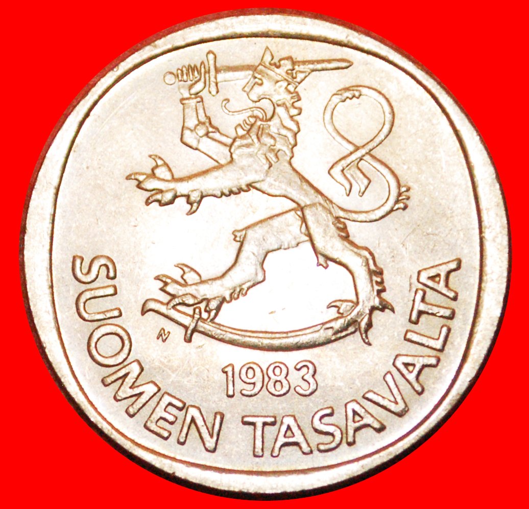  * LION (1969-1993): FINLAND ★ 1 MARK 1983N MINT LUSTRE! LOW START ★ NO RESERVE!   