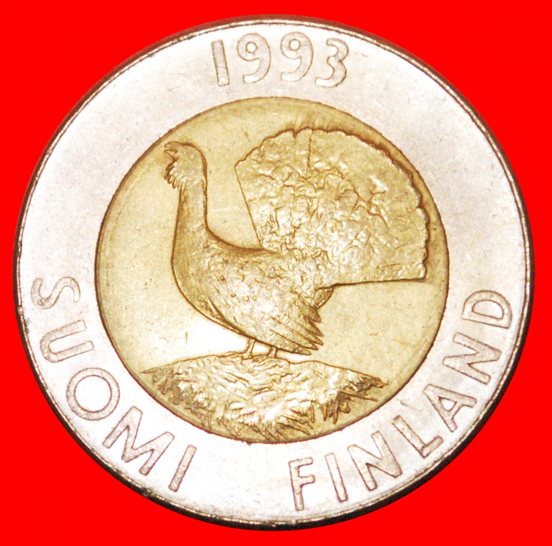 * BIMETALLIC (1993-2001): FINLAND ★ 10 MARKS 1993M! LOW START ★ NO RESERVE!