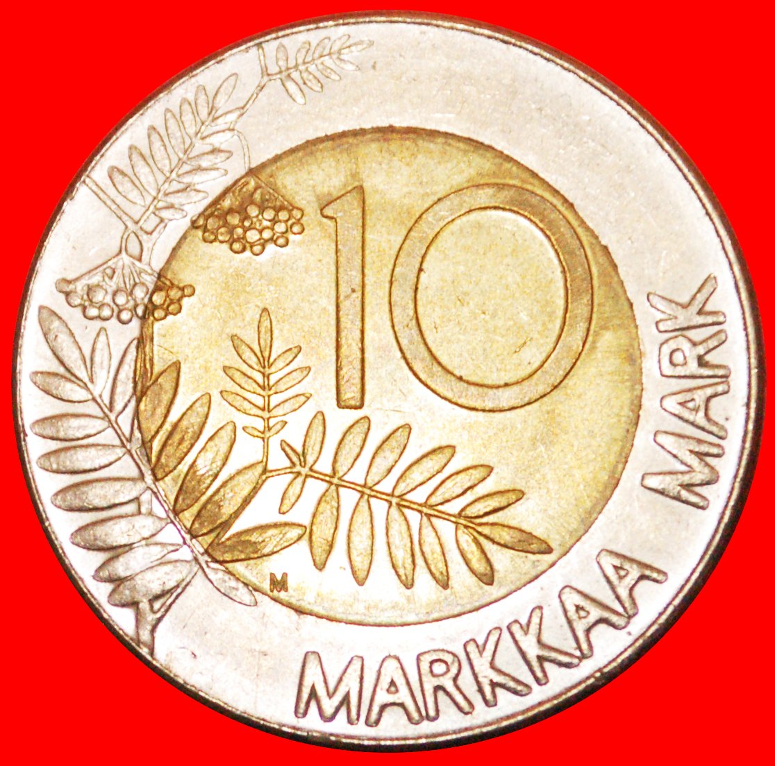  * BIMETALLIC (1993-2001): FINLAND ★ 10 MARKS 1993M! LOW START ★ NO RESERVE!   