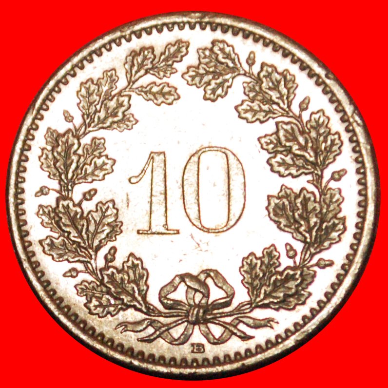  * LIBERTY (1879-2021): SWITZERLAND ★ 10 RAPPEN 1999B MINT LUSTRE! LOW START ★ NO RESERVE!   