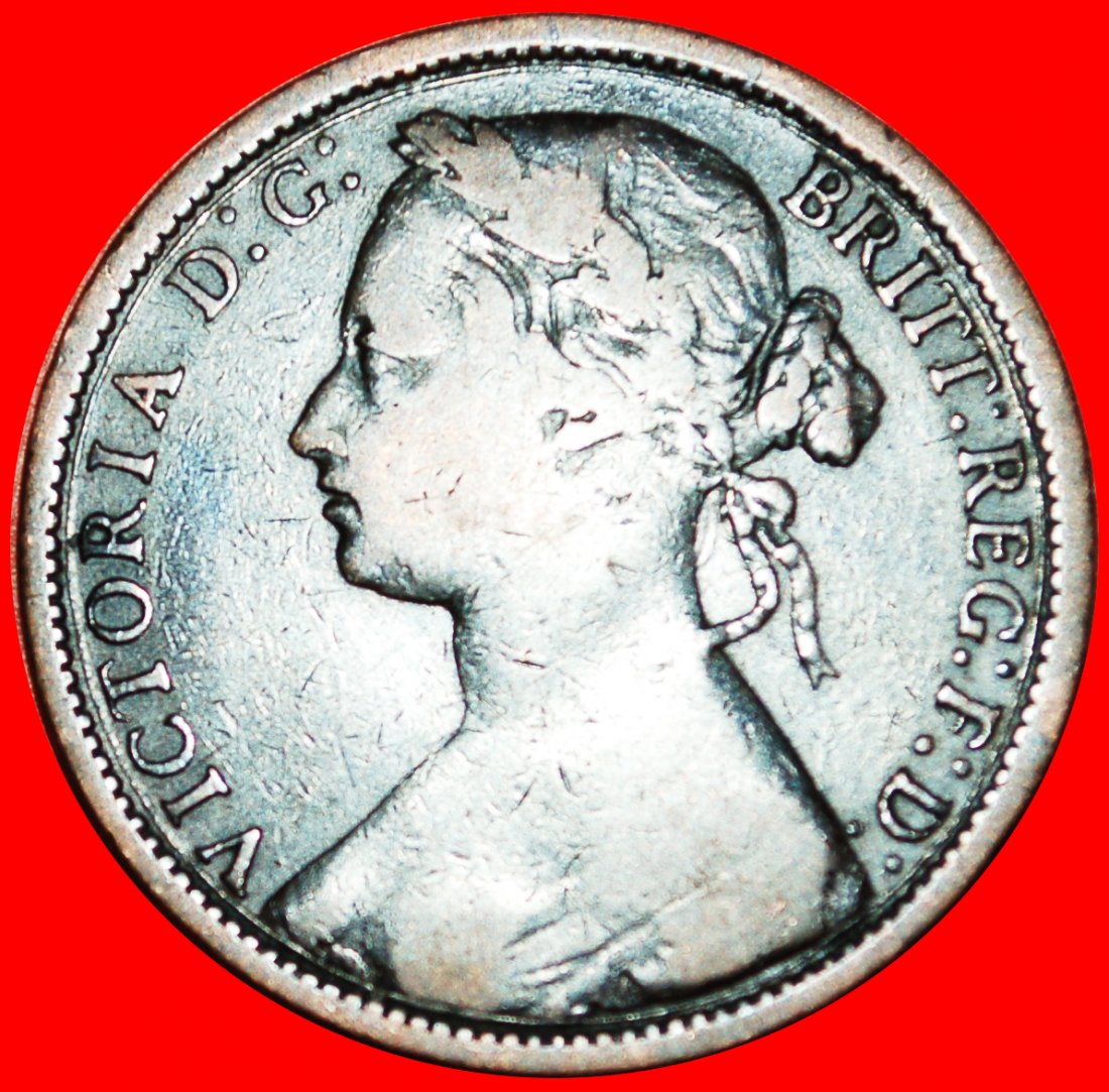  * MISTRESS OF SEAS: UNITED KINGDOM ★ PENNY 1874! SHIP! VICTORIA (1837-1901) LOW START! ★ NO RESERVE!   