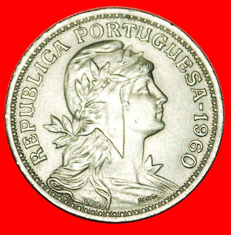  * FREIHEIT (1927-1968): PORTUGAL ★ 50 CENTAVOS 1960! OHNE VORBEHALT!   