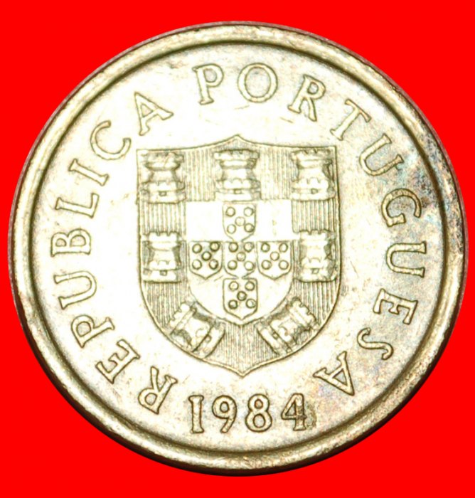  * COAT OF ARMS: PORTUGAL ★ 1 ESCUDO 1984! LOW START! ★ NO RESERVE!   