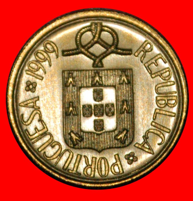  * MARINEKNOTEN (1986-2001): PORTUGAL ★ 1 ESCUDO 1999 STG STEMPELGLANZ! OHNE VORBEHALT!   