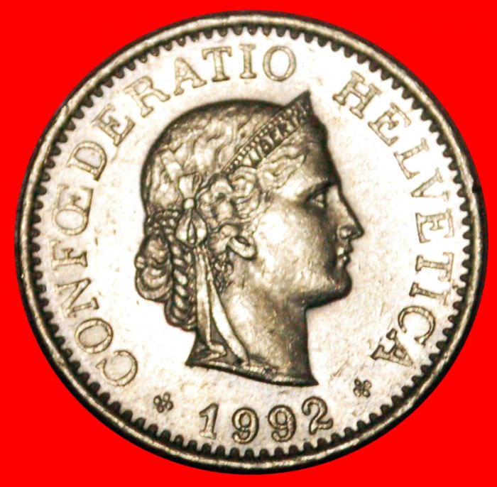 * LIBERTY (1879-2021): SWITZERLAND ★ 10 RAPPEN 1992B! LOW START! ★ NO RESERVE!