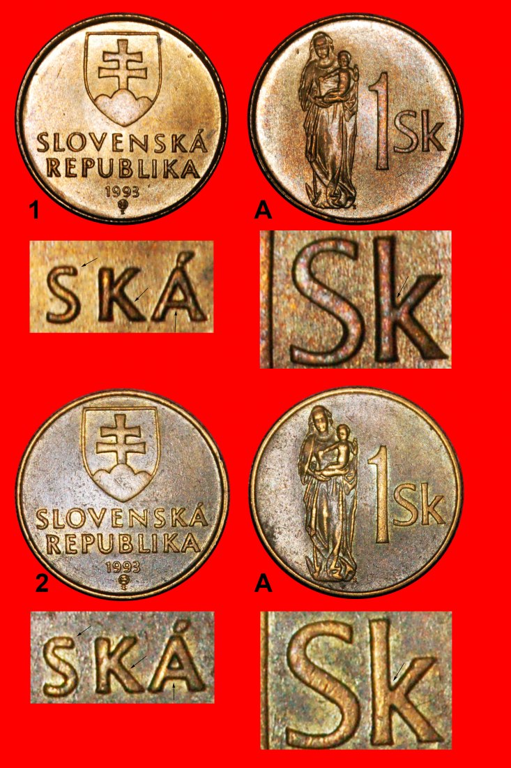  * CHRISTIANITY (1993-2008): SLOVAKIA ★ 1 CROWN 1993! DISCOVERY COIN SET! LOW START! ★ NO RESERVE!   