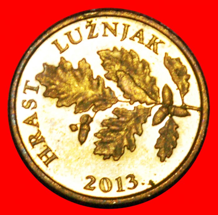  * RED OAK (1993-2019): CROATIA ★ 5 LIPA 2013. MINT LUSTRE! LOW START ★ NO RESERVE!   