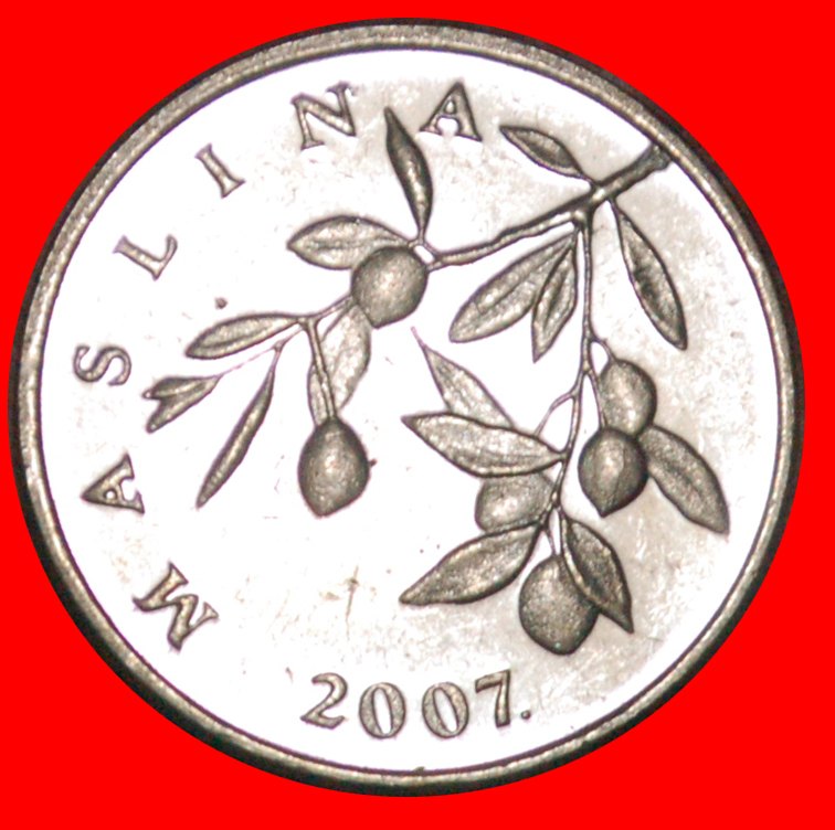  * OLIVES (1993-2019): CROATIA ★ 20 LIPA 2007. MINT LUSTRE! LOW START ★ NO RESERVE!   