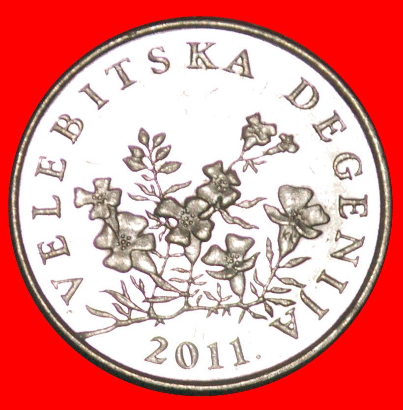* FLOWER (1993-2019): CROATIA ★ 50 LIPA 2011. MINT LUSTRE!LOW START ★ NO RESERVE!