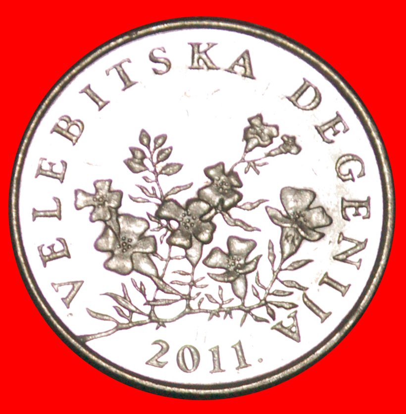  * FLOWER (1993-2019): CROATIA ★ 50 LIPA 2011. MINT LUSTRE!LOW START ★ NO RESERVE!   