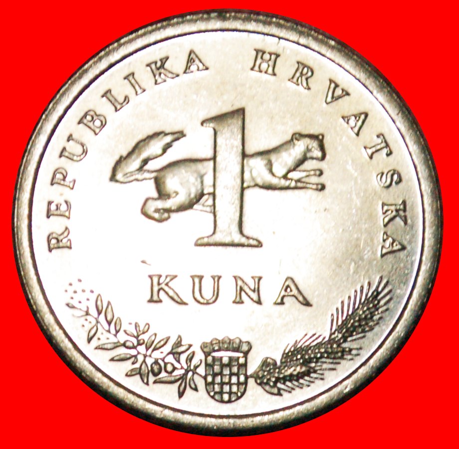  * NACHTIGALL (1993-2019): KROATIEN ★ 1 KUNA 2007. uSTG STEMPELGLANZ! OHNE VORBEHALT!   