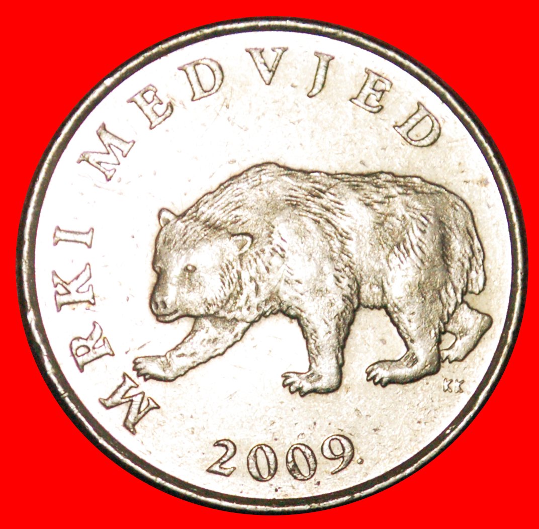  * BEAR (1993-2019): CROATIA ★ 5 KUNA 2009.! LOW START ★ NO RESERVE!   