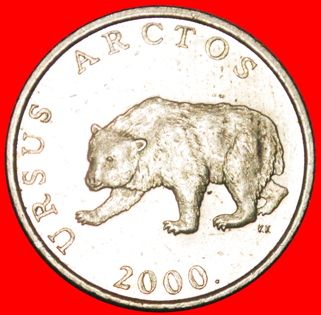 * LATIN TEXT BEAR (1994-2020): CROATIA ★ 5 KUNA 2000.! LOW START ★ NO RESERVE!