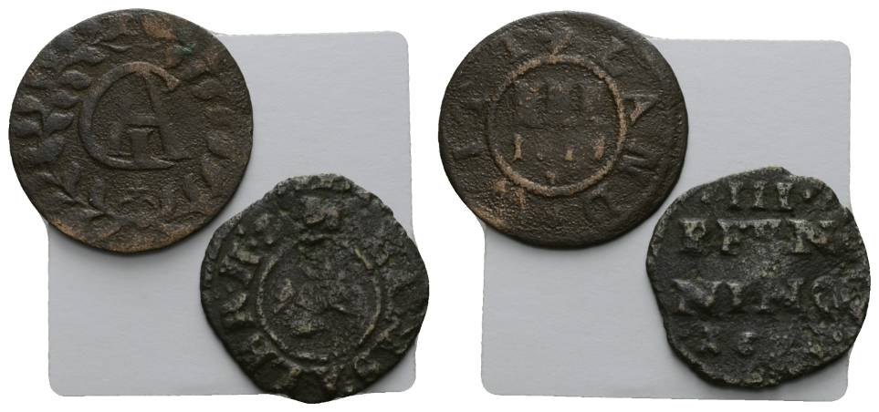  Mecklenburg; 2 Kleinmünzen   