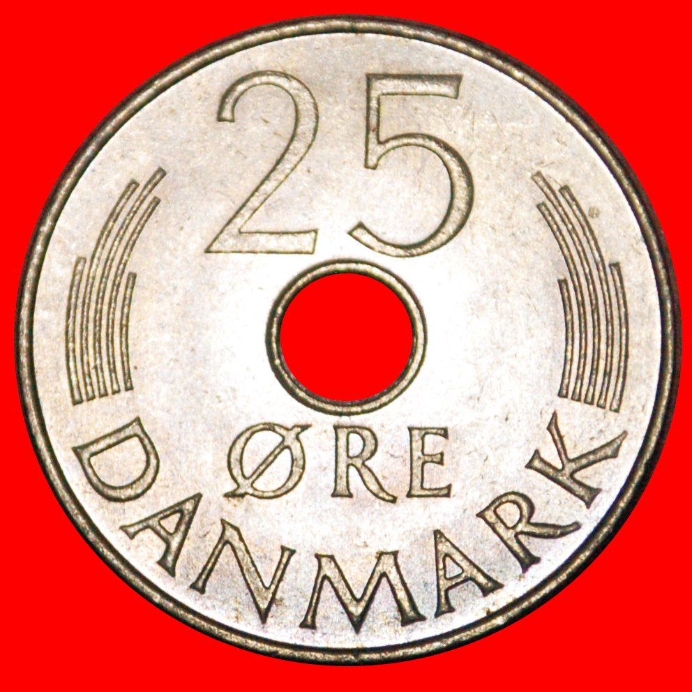  * MONOGRAM (1973-1988): DENMARK ★ 25 ORE 1978 UNC MINT LUSTER! LOW START! ★ NO RESERVE!   