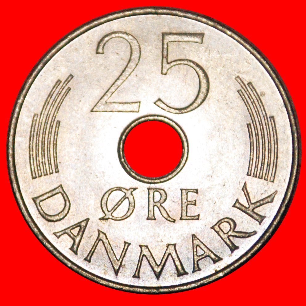  * MONOGRAMM (1973-1988): DÄNEMARK ★ 25 OERE 1978 STG STEMPELGLANZ! OHNE VORBEHALT!   