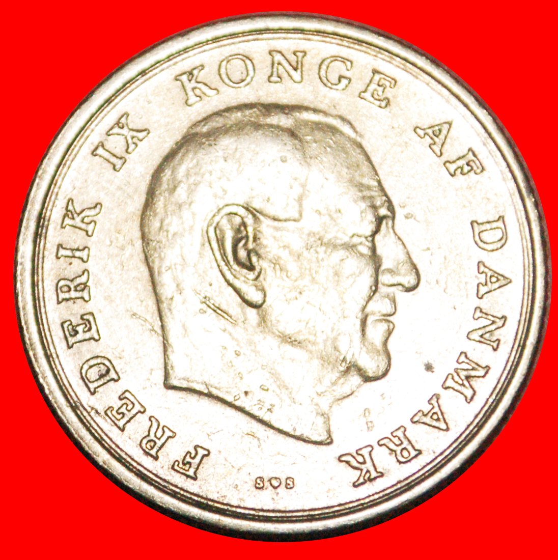  * GRÖNLAND und FÄRÖER (1960-1972): DÄNEMARK ★ 1 KRONE 1972! FREDERIK IX. (1899-1972) OHNE VORBEHALT!   