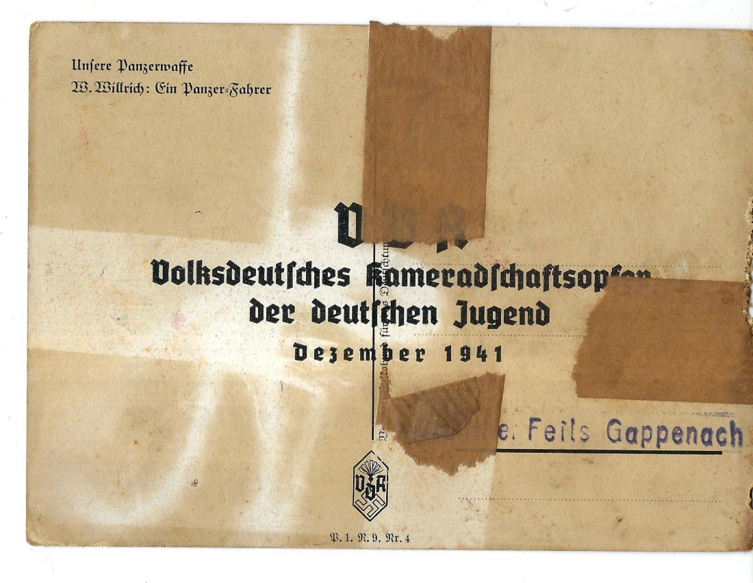  III Reich II Weltkrieg  Militaria Postkarte selten  Goldankauf Koblenz Maurer H 60   