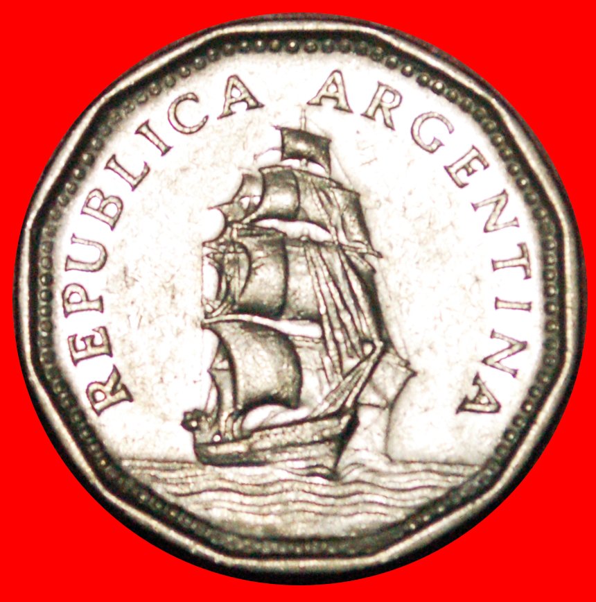  * SHIP (1961-1968): ARGENTINA ★ 5 PESOS 1963! LOW START ★ NO RESERVE!   