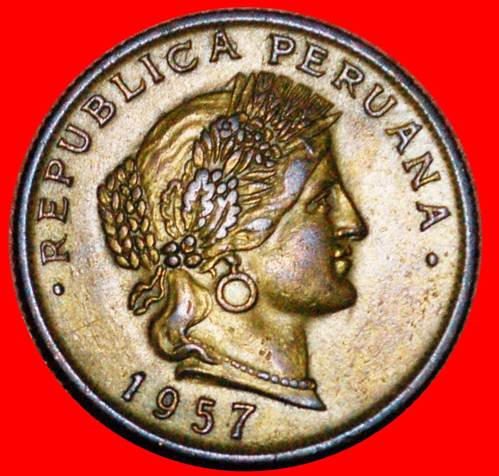 * MET AFP: PERU ★ 20 CENTIMOS 1957! OHNE VORBEHALT!