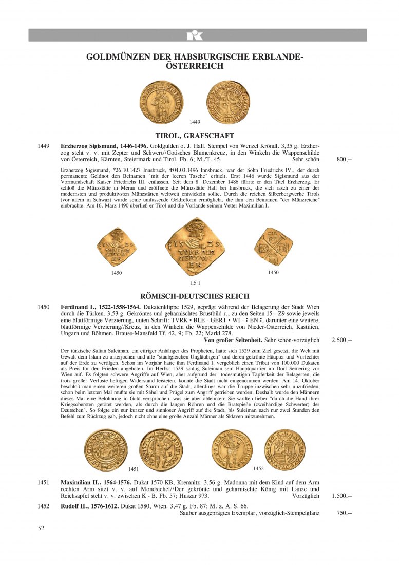  Künker (Osnabrück) 109 (2006) Goldmünzen / Deutsche Münzen ab 1871 in Gold und Silber   