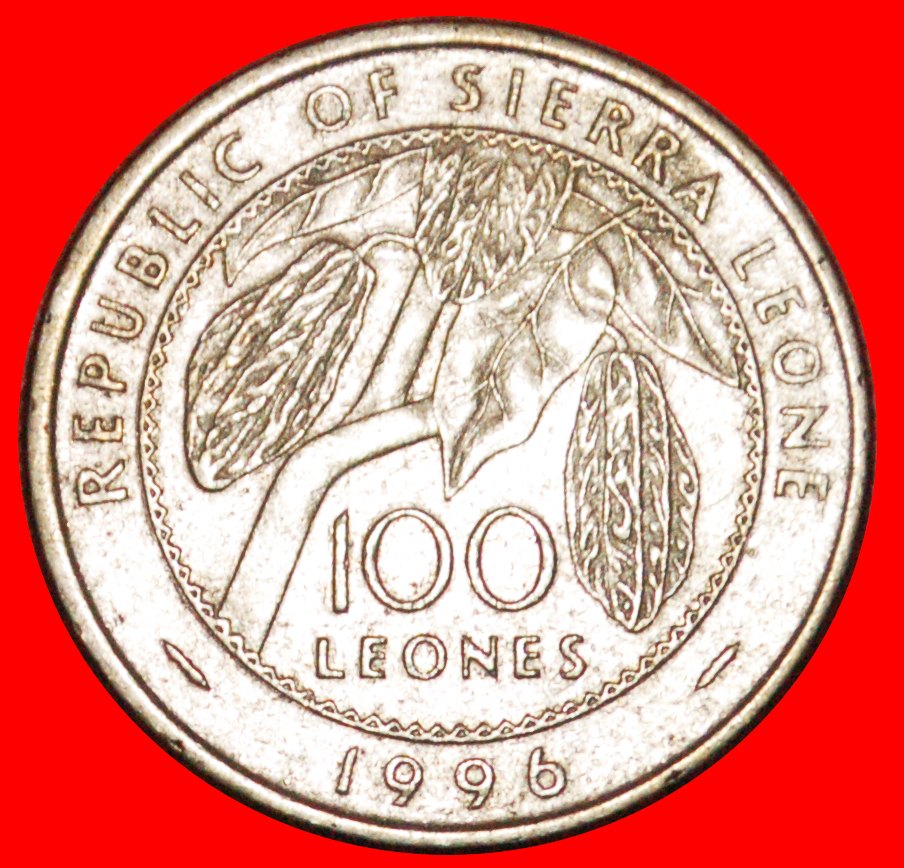  * NAIMBANA II (1775-1793): SIERRA LEONE ★ 100 LEONES 1996!  OHNE VORBEHALT!   