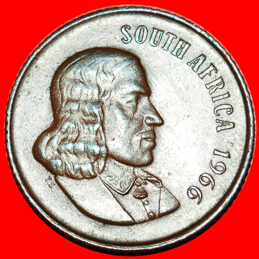  * DISCOVERY COIN ENGLISH LEGEND with WILDEBEEST: SOUTH AFRICA ★ 2 CENTS 1966! LOW START!★NO RESERVE!   