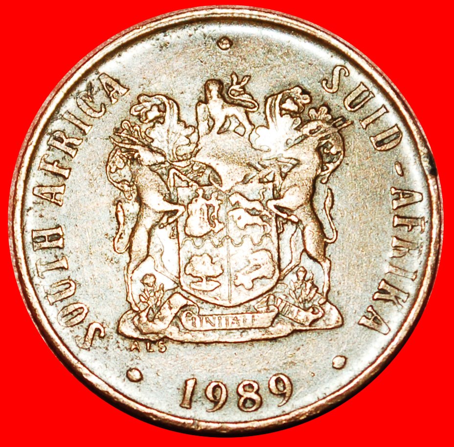  * DISCOVERY COIN with WILDEBEEST: SOUTH AFRICA ★ 2 CENTS 1989! LOW START!★NO RESERVE!   