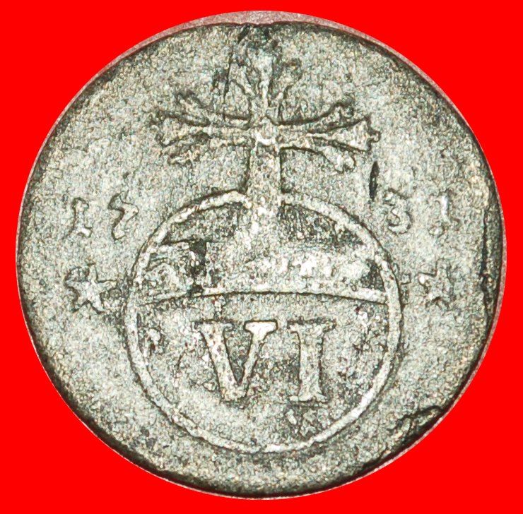  * LUDWIG RUDOLF (1731-1735):DEUTSCHLAND★6 PFENNIG 1731 BRAUNSCHWEIG-WOLFENBÜTTEL! NUR VERÖFFENTLICHT   